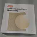 AIRIVO Alarm Clock for Bedrooms, Sunrise Alarm Clock Wake Up Light for Kids Teens, White Noise Sound Machine, Moon Light Dual Alarms for Heavy Sleepers, Night Light Clock for Preppy Room Decor (Wood Grain)