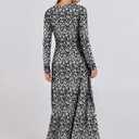 ANRABESS Women's Long Sleeve Maxi Dress, Button Down, A-Line Fit & Flare Flowy, Fall Casual Work Vacation Long Dresses (XL)