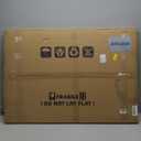 24x36 Poster Frame Set of 2, Rustic Brown Wood Style - Display 20x30 Picture with Mat or 24 x 36 Poster without Mat, Wall Mounting Horizontal and Vertical