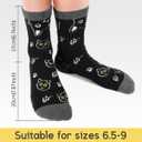Cat Socks for Women - 60th Birthday Gifts Party Favors for Women, Novelty Cute 60 Year Old Birthday Decorations, Black Gift Idea for Cat Lovers, Funny Gifts for Mom Grandma