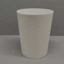 UUJOLY Small Trash Can Wastebasket Garbage Can Container Bins for Bathrooms, Laundry Room, Kitchens, Offices, Kids Rooms, Dorms (White)