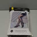 EXQUISLIFE Fleece Lined Tights Sheer Women - Fake Translucent Warm Pantyhose Leggings Sheer Thick Tights, for Winter (Medium, Black+black)