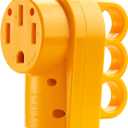 Kohree 50 Amp RV Plug Female, 125 250V RV Receptacle Plug, Heavy Duty NEMA 14-50R RV Replacement Plug with Ergonomic Grip Handle for RV, Camper, Caravan, Motorhome, Van, Trailer 