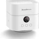 Air Purifier and Humidifier Combo for Bedroom, Covers Up to 200ft, H13 True HEPA Filter, 400ML Water Tank, Quiet Cool Mist Top Fill Essential Oil Diffuser for Baby, Pet Room, White