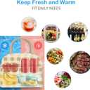 2 x DALINDA Corduroy Lunch Bag Lunch Box for Women Men,Cute Insulated Lunch Bags,Water-Resistant Cute Cooler Lunch Tote Bag, Large Capacity for Work Travel Picnic