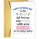 6 x Supoeguk Humor Father's Day Card for Men, Funny Fathers Day Gift for Him, Happy Father's Day Cards, You're A Great Dad