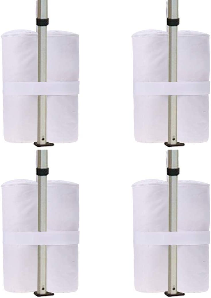 4Pcs/Pack Canopy Weights Sand Bags 30lbs/pc White Sandbags for Pop up Canopy Legs Tent Instant Outdoor Sun Shelter