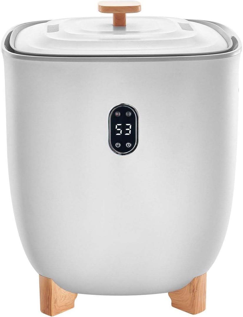 Towel Warmer Bucket 25L, Heated Towel Warmer with LED Display, Large Blanket Warmer for Bathroom, Timer & Temp Control, SPA, Home, Gray