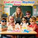 24 Pack End of School Year Gifts Kids Sunglasses Bulk 8 Colors with Cards and Organza Bags UV400 Protection for Boys Girls Age 3-12 Preschool Kindergarten Graduation Party Favors 2026