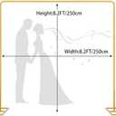 Wedding Arch Metal Frame, 8.2FT Backdrop Stand Heavy Duty, Adjustable Balloon Arch & Photo Booth Decor for Weddings, Baby Showers, Birthdays, Anniversaries, 8.20FT