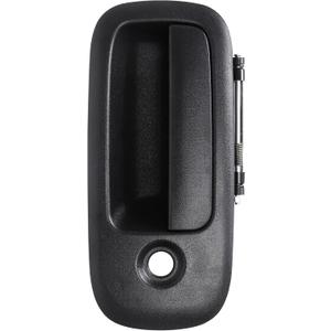 Exterior Door Handle Front Left Driver Side for 1996-2009 Chevy Express GMC Savana 1500 2500 3500 4500 Van, Replces 79320, Black w/Key Hole