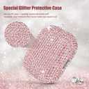 Case for Apple Airpods Pro 3 Case Cover 2025, VISOOM Bling Jewerly Airpods iPods Pro3 Cases Cute Glitter Diamond Airpod iPod Pro3 Cases Rhinestone AirPods iPods Pro 3rd Gen Cas with Keychain for Women