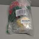 Artificial Christmas Flowers - 7 Heads Faux Red Poinsettia Plants in Pots - Fake Poinsettia Bonsai Christmas Arrangement for Home, Office, Garden Party Decor (1 Pcs)