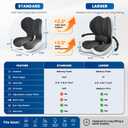 YLSCOO Large Car Seat Cushion with Lumbar Support Pillow for Long Sitting