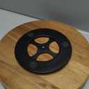 Acacia Wooden Lazy Susan for Table Top-12 Inch Wooden Lazy Susan Turntable with Double Handle-Large Acacia Wooden-Spice Organizer for Countertop, Table, Cabinet