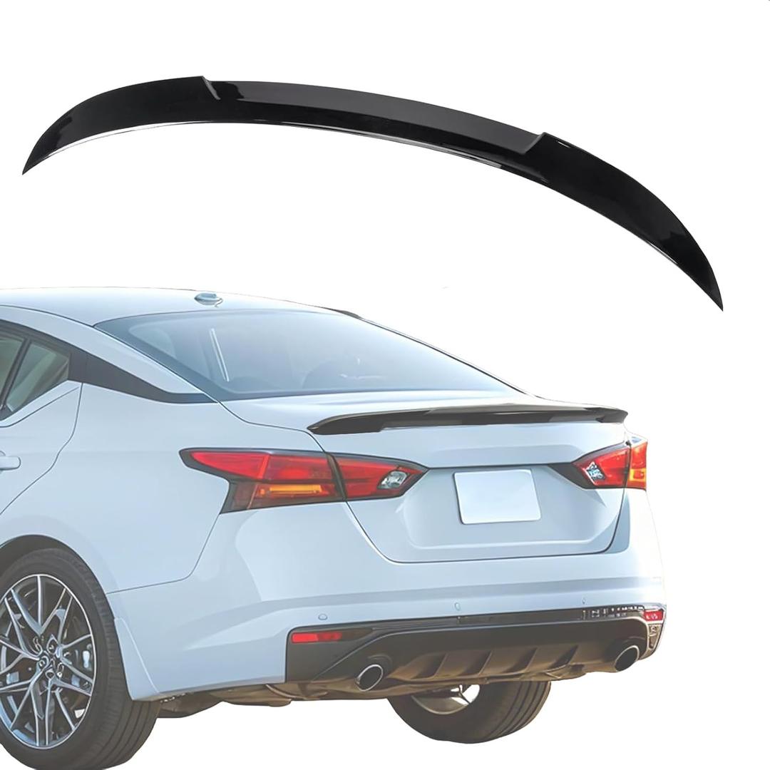 Rear Trunk Spoiler Wing for Nissan Altima 2019-2024 SR/SV/SL/S, Rear Trunk Lid Duckbill Spoiler ABS Material Painted Glossy Black, High Performance Aerodynamic Lip