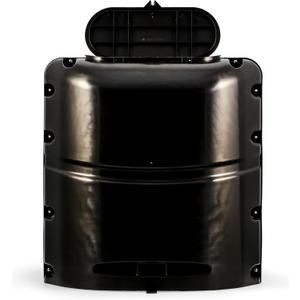 Camco Single Camper/RV Propane Tank Cover - Features a Removable Top Panel & Heavy-Duty Polymer Design - Fits 20lb. Steel Single Tanks (40578)