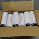 DIQIUREN 12 PCS Baseball Water Bottle Bulk with 300 PCS Stickers, 20 OZ Plastic Reusable Baseball Water Bottles for Boys, Squeeze Water Bottles Sports for Baseball Team, Sports Bottles Squeeze for Gym