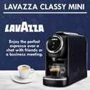 Lavazza Classy Mini Espresso Coffee Machine 72 Count Intenso Capsules Compact Single-Serve Brewer Compatible BLUE & Expert Pods