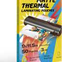 Uinkit 3mil Matte Thermal Laminating Pouches, 50Pack Letter Size (8.5x11 Inches) - Anti Glare Sheets for Teachers & Home Office - Fingerprint Resistant, Premium for Classroom & Craft Projects