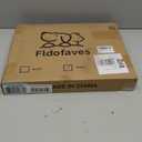 Fldofaves Dog Gate Indoor,18"-45" Extra Wide Metal Short Dog Gate to Step Over, 14" Tall Small Pet Gate with 3 Extension Kits, Pressure Mounted for Doorways & Stairs (White)