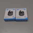 2 x Studio-Quality Wireless Ear Buds with Deep Bass & Enhanced Audio Clarity, Bluetooth 5.4, 10-Year Lifespan Earbuds, ENC Noise Cancelling Calls, Secure Fit Memory Foam Tips, IPX6 Waterproof (Black)