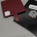 Wallet Case for iPhone 16 Pro, RFID Blocking Credit Card Holder, PU Leather Folio Flip Kickstand Protective Shockproof Cover for Apple 16 pro (Red, for iPhone 16 Pro - 6.3'')