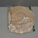 Dandat 100 Pcs Disposable Printed Woven Paper Placemats Bulk 11 Inch Round Wicker Printed Chargers Place Mat Farmhouse Braided Rattan Tablemats for Wedding Dinner Party(Light Brown)