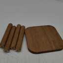 Wooden Step Stool for Adults Step Stool for Toddlers Plant Stool Small Wooden Stool with Four Detachable and Assembled Legs Nicely Balanced (Classic 9.3inch)
