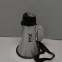 Pyle Portable Megaphone Speaker Siren Bullhorn - Compact, Battery Operated, 20W Power, Microphone, 2 Modes, PA Sound, 1000 Yards Range, Foldable Handle for Cheerleading and Police Use (Silver)
