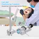 Typodont Teeth Model Mount, Pole Teeth Model Training Mount Fixed on Desk Training Manikin Dental Schools Education Practical Typodont 360 Motion