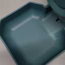 Automatic Gravity Pet Feeder Water Dispenser with Adjustable Hanging Hook - Large Capacity for Small/Medium Animals (Guinea Pigs, Cats, Rabbits, Hedgehogs, Ferrets) (Blue) (35oz)