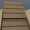 NewTechWood Ultrashield Naturale Outdoor Composite Quick Deck Tile (10 Case), 1' x 1' (Peruvian Teak)