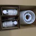 White Plug in Wall Sconces Set of Two, White Wall Sconce with Cord, Bedside Wall Lamps Plug in Set of 2 with Fabric Linen Shade, Wall Decor Bedroom Sconces for Living Room Hallway Porch