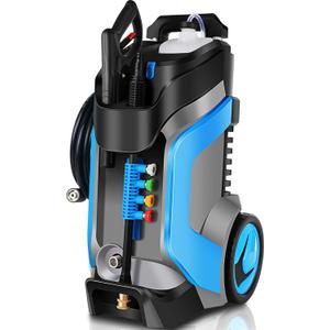 Electric Pressure Washer 5000PSI 4.0GPM Power Washers with M22-14mm Pressure Hose 33FT, Power Sprayers High Pressure with 1/4" QC Compatible Surface Cleaner for Home Cars Driveways, Blue