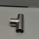 PATIKIL Pipe Fitting Equal Tee, 25mm(1") OD T Joint Splitter Fitting Butt Weld Tee Equal Welding 3 Way Stainless Steel Connector T Shape Pipe Splitter for HVAC System