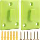 Wall Mount Compatible with Ryobi Leaf Blower  2 Pack Leaf Blower Holder Wall Mount Fit for Most 18V 40V Models, Plastic Tool Organizer for Leaf Blower Attachments with Screws