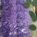 N&T NIETING Artificial Flowers, 25pcs Fake Flowers Rose with Stems Perfect for DIY Wedding Bridesmaid Bridal Bouquets Centerpieces Home Flower Arrangement Mother's Day Decoration, Series Purple