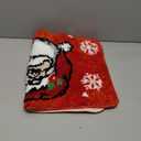 Drydiet 2 Pcs Merry Christmas Bathroom Rugs Set Soft Plush Santa Claus Bath Mat with Non-Slip Backing Washable Holiday Decorative Bath Rug Xmas Carpet for Christmas Bathroom Decor, 20 x 47 Inch