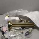 28" Tall Modern Table Lamps Set of 2 with USB C+A Ports and AC Outlet, 3 Way Touch Metal Bedside Lamps for Living Room, Gold Nightstand Lamps for Bedroom