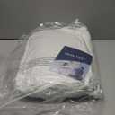 HOMTEC Duvet Insert Cotton Comforter California King Size White Down Alternative Fill 100% Cotton Shell Quilted Fluffy Comforter Lightweight All Season 8 Corner Tabs Durable Breathable Noiseless