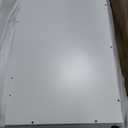 47" Farmhouse White Dog Crate Furniture with Double Doors, 2 Drawers & Storage Cabinet  Modern Indoor Dog Kennel End Table, TV Stand & Buffet Cabinet for Pet Small Medium Dogs