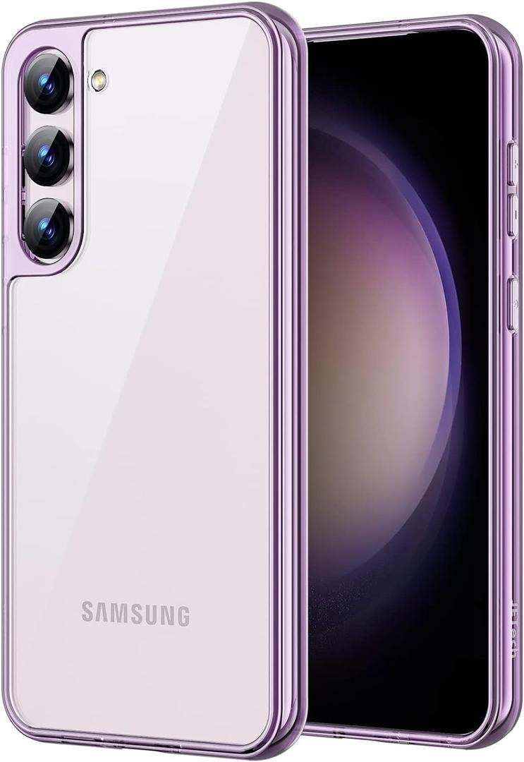 JETech Case for Samsung Galaxy S23+ / S23 Plus 5G 6.6-Inch, Non-Yellowing Shockproof Bumper Protective Phone Cover, Anti-Scratch Hard PC Back (Purple)