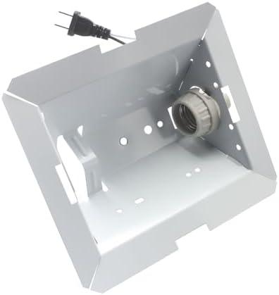 S97014212 Light Reflector with Socket for Broan NuTone 763N HB80RL 678 679 Bathroom Ventilation Fan. Fit for Broan Various Models