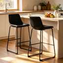 OLIXIS 26" Counter Height Bar Stools Set of 2 for Kitchen, 2 Pcs 26 Inch