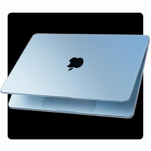 Soonjet for MacBook Air 15 inch Case | M5 M4 M3 M2 2026 2025-2023 | Official SkyBlue | 100% Match Official Color | Hard Shell Laptop Cover | A3448 A3241 A3114 A2941