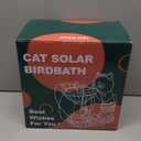 Garden Decor Cat Birdbath Statues, Solar Statues Decor with Butterfly Garden Decor for Home House, Yard Art Lawn, Ornaments, Porch Patio, Balcony - Birthday Gifts for Grandma Mom Women