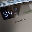 KeepGlad Dehumidifier, 98OZ Dehumidifiers for Home(1000sq.ft), Humidity Display Dehumidifier for Basement Bathroom Bedroom, Auto Shut Off, Washable Filter, Drain Hose, Timer, 7 Ambient Lights, Gray
