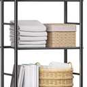 BolDuck 3 Tier Shelf Organizer Rack, Metal Shelving Unit with Wheels/Leveling Feet, Space-Saving Storage Shelves for Closet Laundry Bathroom Kitchen Pantry, 18.11" Wx12.6 Dx31.5 H