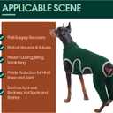 Kuoser Dog Surgery Recovery Suit, Professional Dog Surgical Suit for Back Legs, Soft Dogs Recovery Sleeve to Prevent Licking Biting Wounds, Dogs Onesie After Surgery Elbow Protector, Green S